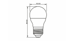 LED source E27 7W G45 Neutral White